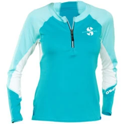 Lycra CHANNEL FLOW SCUBAPRO CARIBEAN ZIP Manches Longues Dame