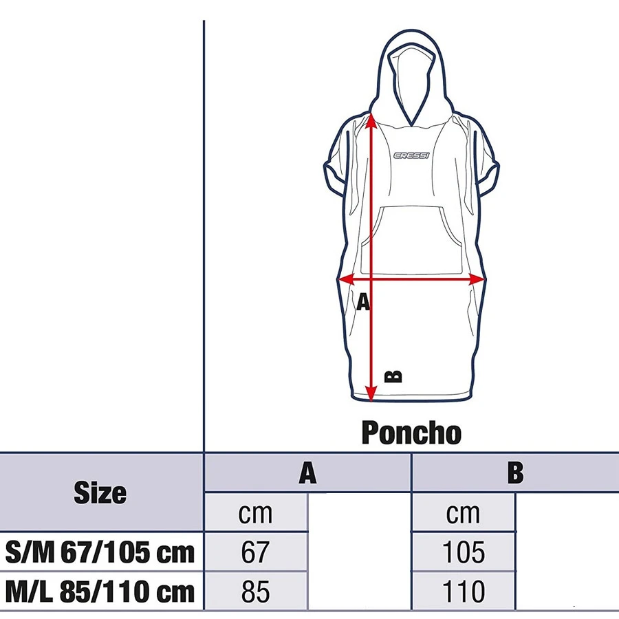 Poncho CRESSI Noir – Image 2